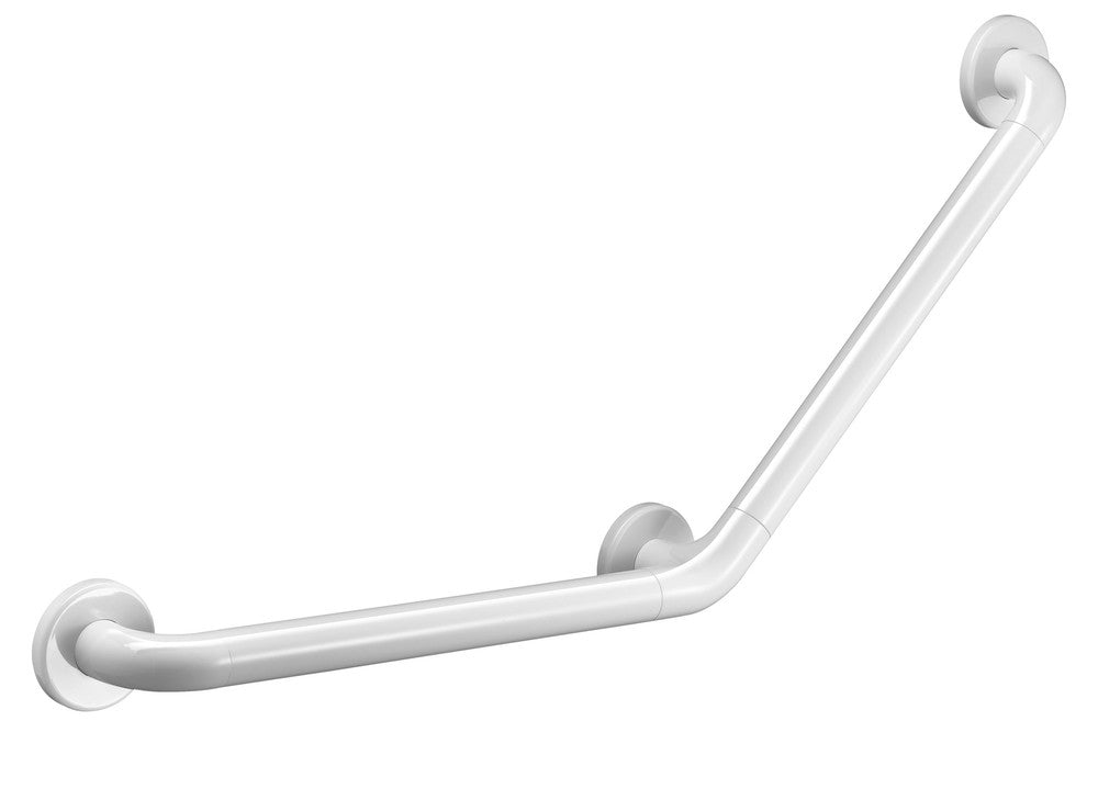 Delabie gebogen greep nylon wit bevestigingsrozet met 6gaten D32mm 400x400mm