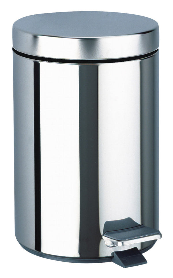 Delabie poubelle ronde avec seau 3L D170 H265mm inox poli brillant