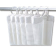 Delabie rideau de douche blanc PVC avec 8 mousquetons plastique 1200mmx2000mm