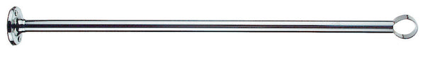 Support plafond 400mm for porte-rideau D25 Forme Lbarre D20mm brass chrome