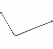Porte-rideau Forme L 1700x700mm barre D25mm laiton chromé