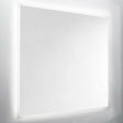 Van Marcke Destra spiegel recht met plexi 80x60cm LED gezandstraald antidamp