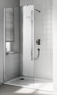 Kermi Walk-In Cada XS wand met muurbevestiging 900x2000 mm