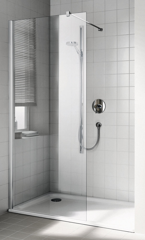 Kermi Walk-In Cada XS wand met muurbevestiging 900x2000 mm