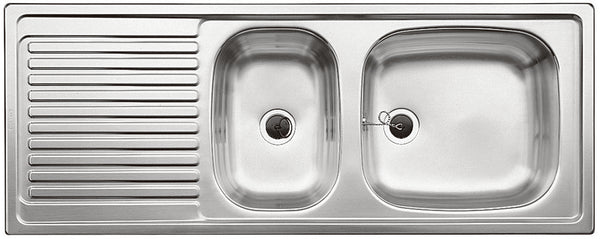 Blanco Top EZS 11x4 inbouwspoeltafel 1,5bak afdruip RVS 1100x435mm omkeerbaar