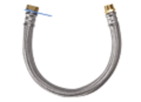 Tucai flexibel voor watertellers 4/4"Mx3/4"F inox