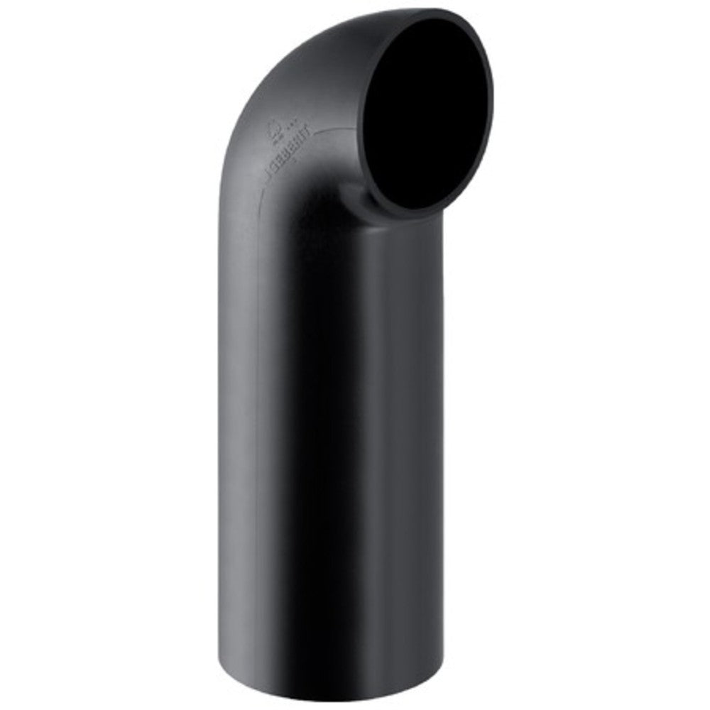 Geberit afvoer PE fitting bocht 90° kleine radius 90