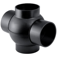 Geberit décharge en PE embranchement boule 88,5° 2 embr. à 180° D110 x 90