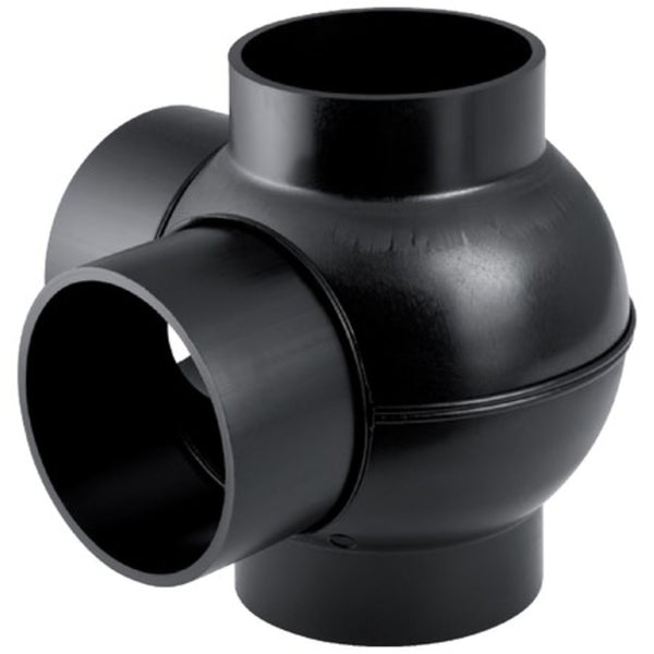 Geberit afvoer PE fitting kogelstuk 88,5° 2 aansluitingen onder 90° D110 x 90