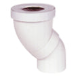 Nicoll WC-mof richtbare aansluiting D 90 mm PVC wit