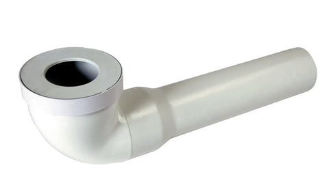 Nicoll lange WC-bocht 90° D 93 mm L 400 mm PVC wit