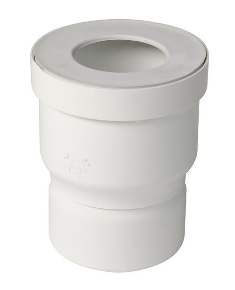 Nicoll rechte WC-mof afvoer D 80 mm aansluiting afvoer D 85-107 mm PVC wit