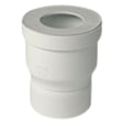 Nicoll WC coupling right outlet D 100 mm connection D 85-107 mm white PVC