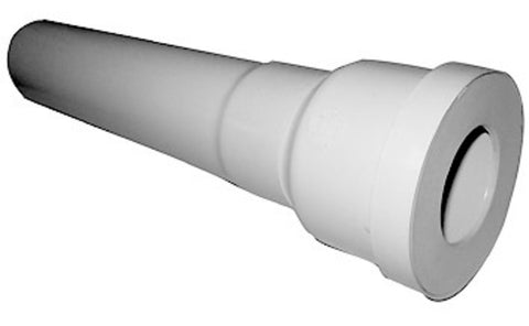 Nicoll rechte WC-mof met verlengstuk afvoer D 80 mm afvoer D 85-107 mm PVC wit