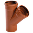Kabelwerk Eupen Eucarigid-REGRB SN4 accessoires égout PVC té 45° D 110 mm brun