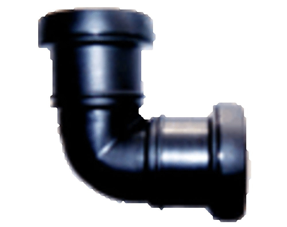 Pipelife PP bocht 90° FF zwart D 125