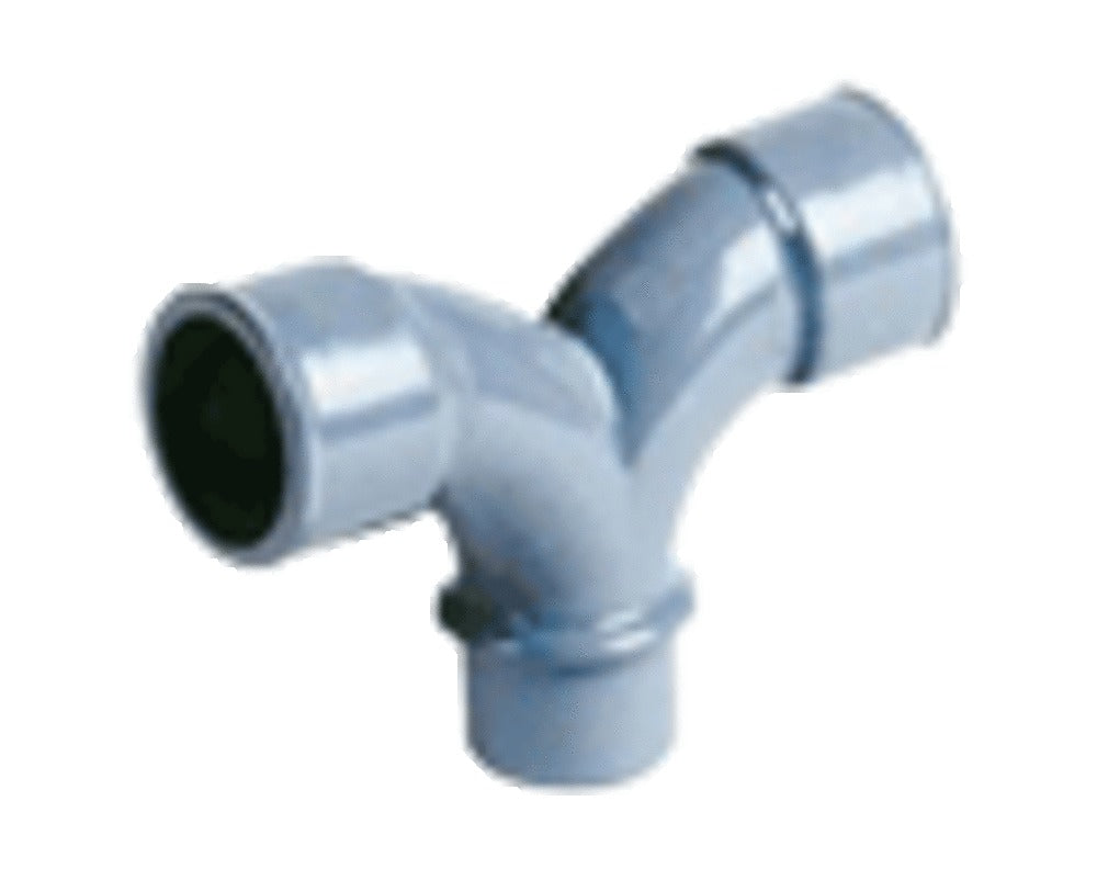 Nicoll PVC lijmfittingen dubbele bocht 87,3° MF 40 grijs