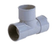 Nicoll PVC lijmfittingen enkel vloei-T 87,3° FF D40 grijs