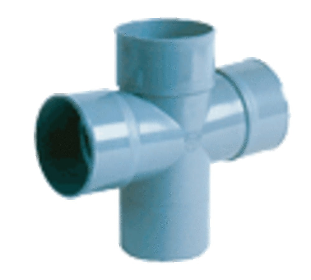 Nicoll PVC lijmfittingen kruisstuk parallel 87°30 MF D100 x 40 mm