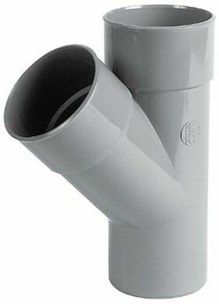 Nicoll PVC lijmfittingen T-stuk 45° MF D32 grijs
