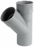 Nicoll fitting à coller PVC embranchement single tee 45° MF D 90 grey