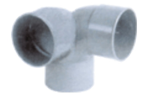 Nicoll PVC lijmfittingen dubbele haakse bocht D40 grijs