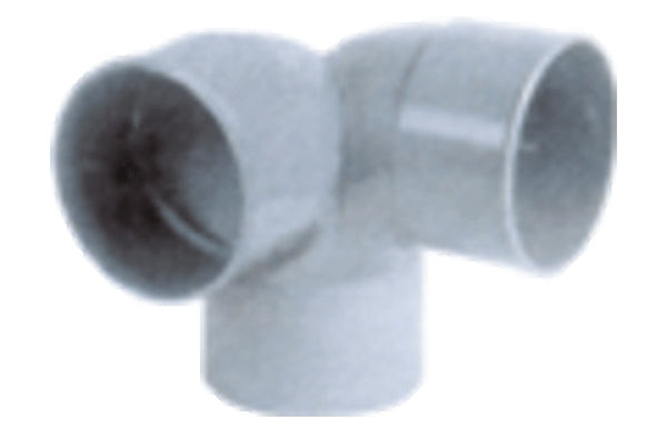 Nicoll PVC lijmfittingen dubbele haakse bocht D50 grijs