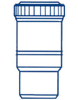 Nicoll fitting à coller PVC socket de dilatation verticale MF D 80 grey
