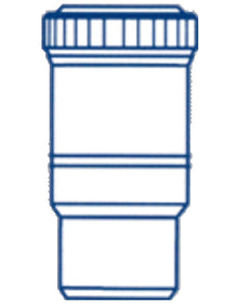 Nicoll fitting à coller PVC socket de dilatation verticale MF D 80 grey