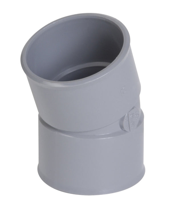 Nicoll PVC lijmfittingen bocht 20° FF D50 grijs