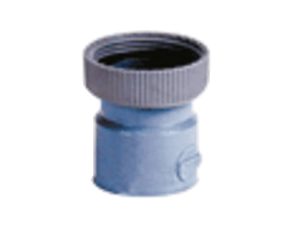 Nicoll PVC glue fitting sleeve and FF nut D 32 x 5/4" gray