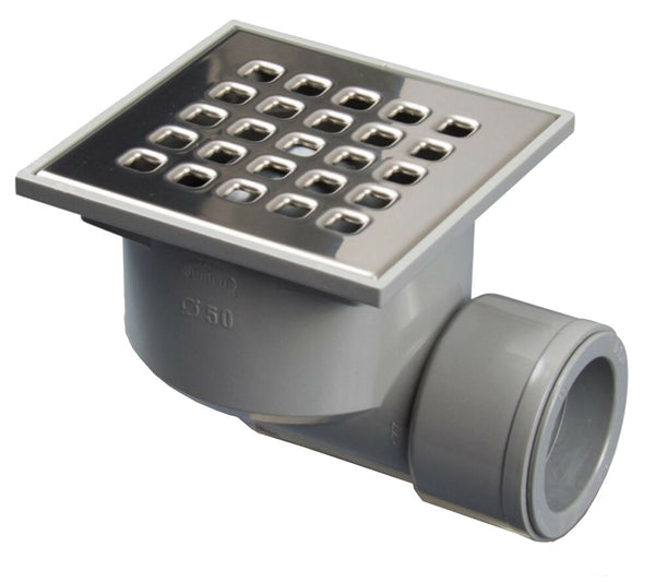 Nicoll douche vloersifon PVC horizontale uitloop
