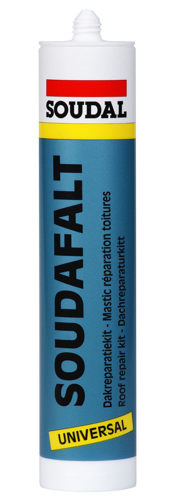 Soudal Soudafalt bitumenkit voor reparatie van barsten en scheuren zwart 310cc