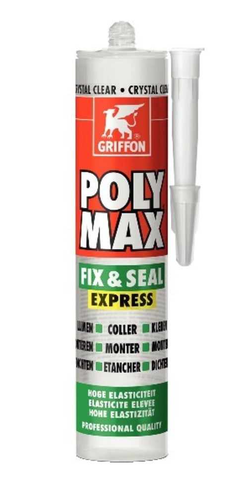 Griffon Polymax universele lijm op basis van MS Polymeer transparant 300 g