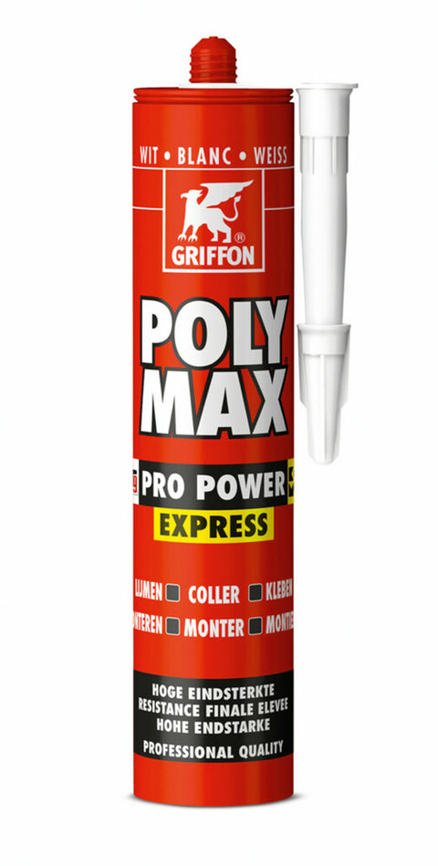 Griffon Polymax Express universele montagelijm op basis van SMP 435 g wit