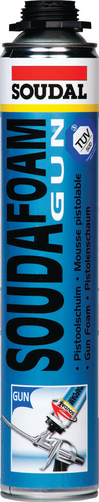 Soudal Soudafoam Gun PU schuim één-component aerosol bus hoge vormstabiliteit
