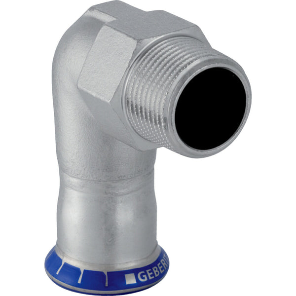 Geberit Mapress inox-eau coude équerre 90° avec filetage extérieur 22-3/4"M