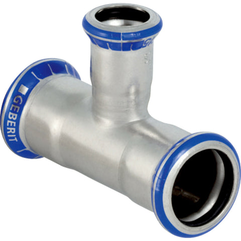 Geberit Mapress inox-water verloop-T-stuk 90° FFF 54-28-54