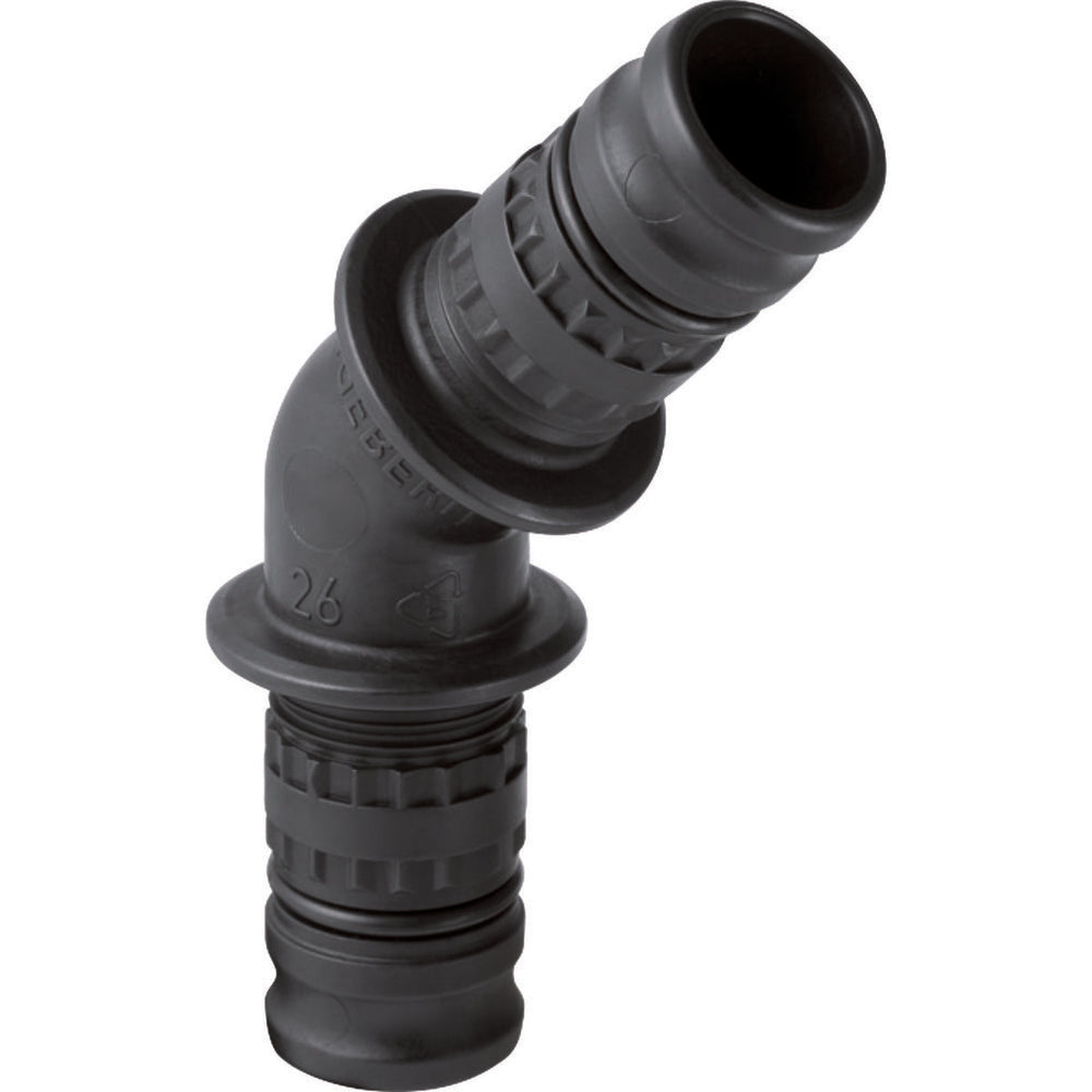 Geberit Mepla fitting bocht 45° PVDF 63