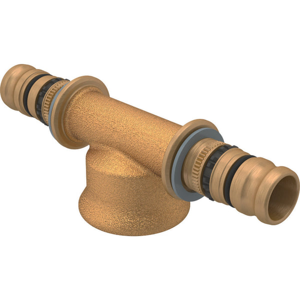 Geberit Mepla fitting T-stuk 90° met binnendraad messing 32-1/2-32