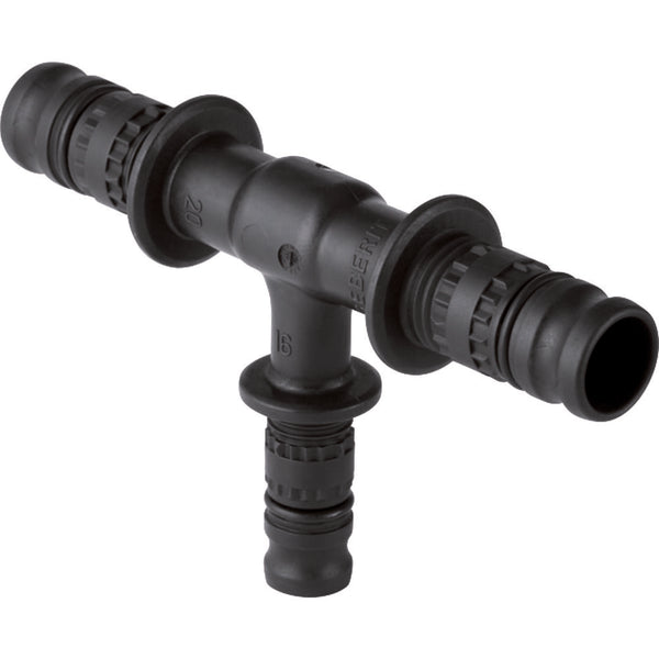Geberit Mepla fitting verloop T-stuk 90° PVDF 32-26-26
