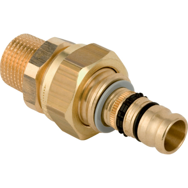 Geberit Mepla fitting aansluitwartel met buitendraad brons 50-6/4M