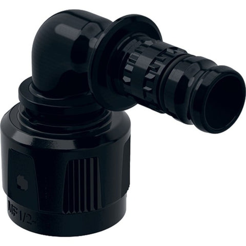 Geberit Mepla fitting bocht 90° met MasterFix adaptermoer PVDF 20-1/2"
