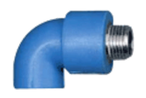 Niron fitting PPRc sanitair overgangselleboog 25 mm X 3/4"M