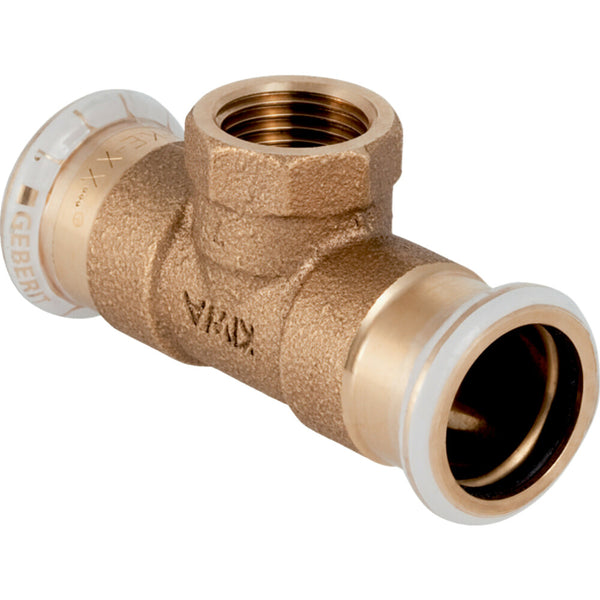 Geberit Mapress koper-water T-stuk met binnendraad 35-1/2"F-35