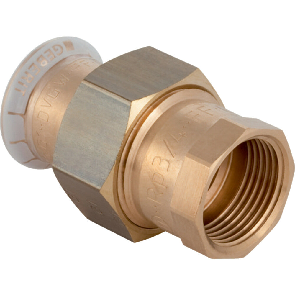 Geberit Mapress koper-water 3-delige overgangskoppeling met binnendraad 15-3/4"F