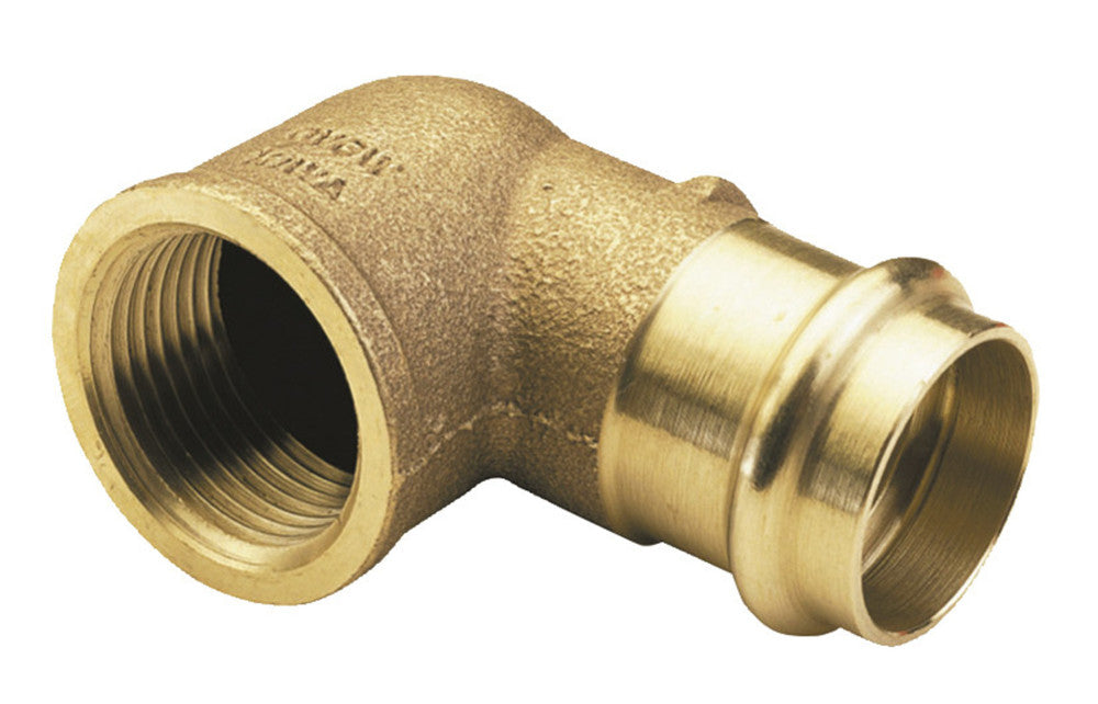 Conex Bänninger B-profiel overgangsbocht 90° brons 14x1/2"F