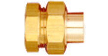raccord union 3 pièces sphéro-conique matière laiton 1/2"F x 12 mm