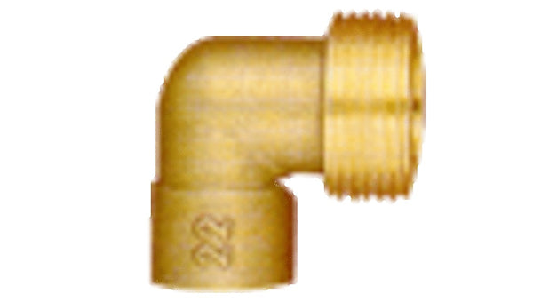coude fer/cuivre matière laiton 1/2"M x 15 mm