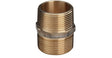 Viega dubbele nippel brons 1/4"MM